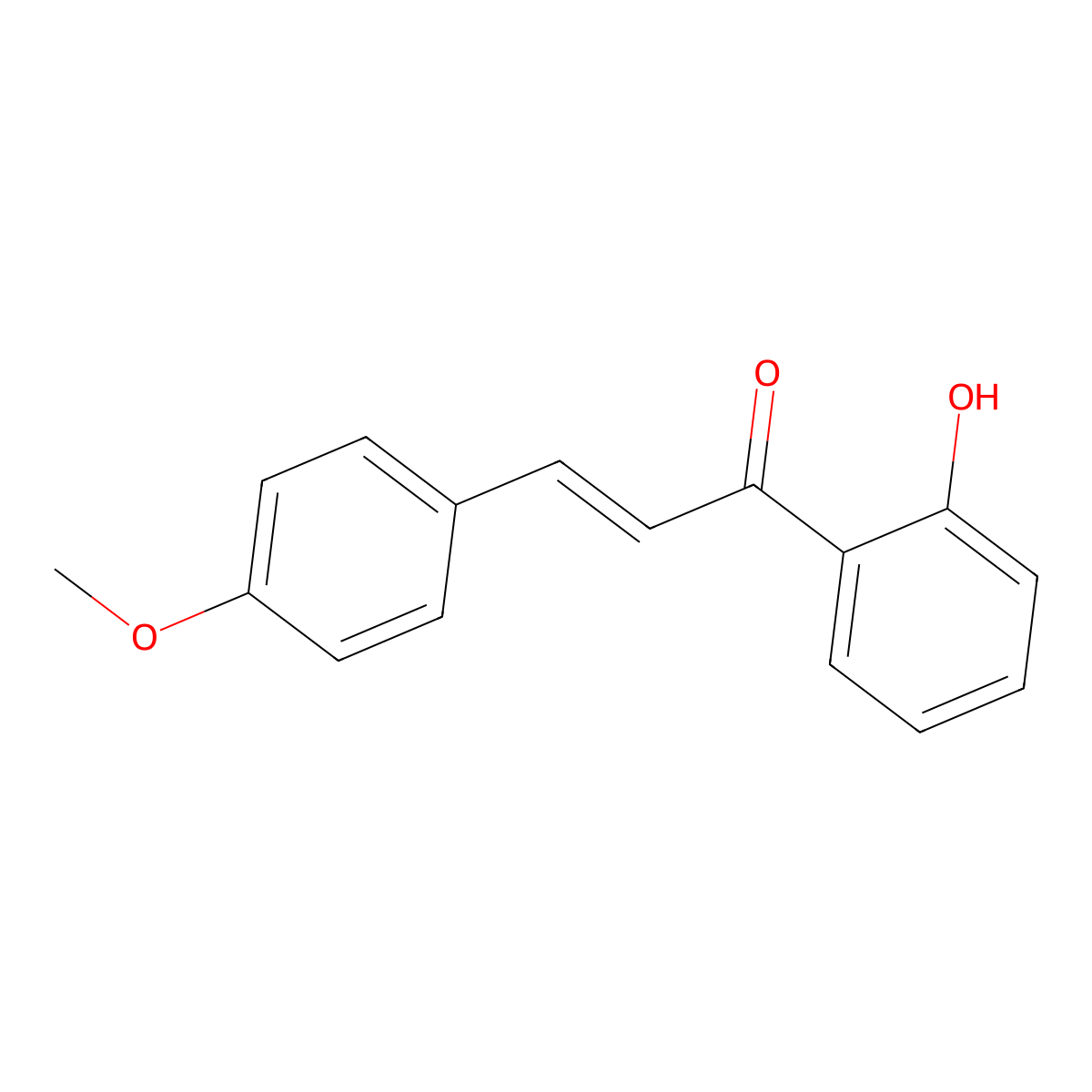 1-(2-Hydroxyphenyl)-3-(4-methoxyphenyl-2-propen-1-one molecular structure, CAS 34000-29-8