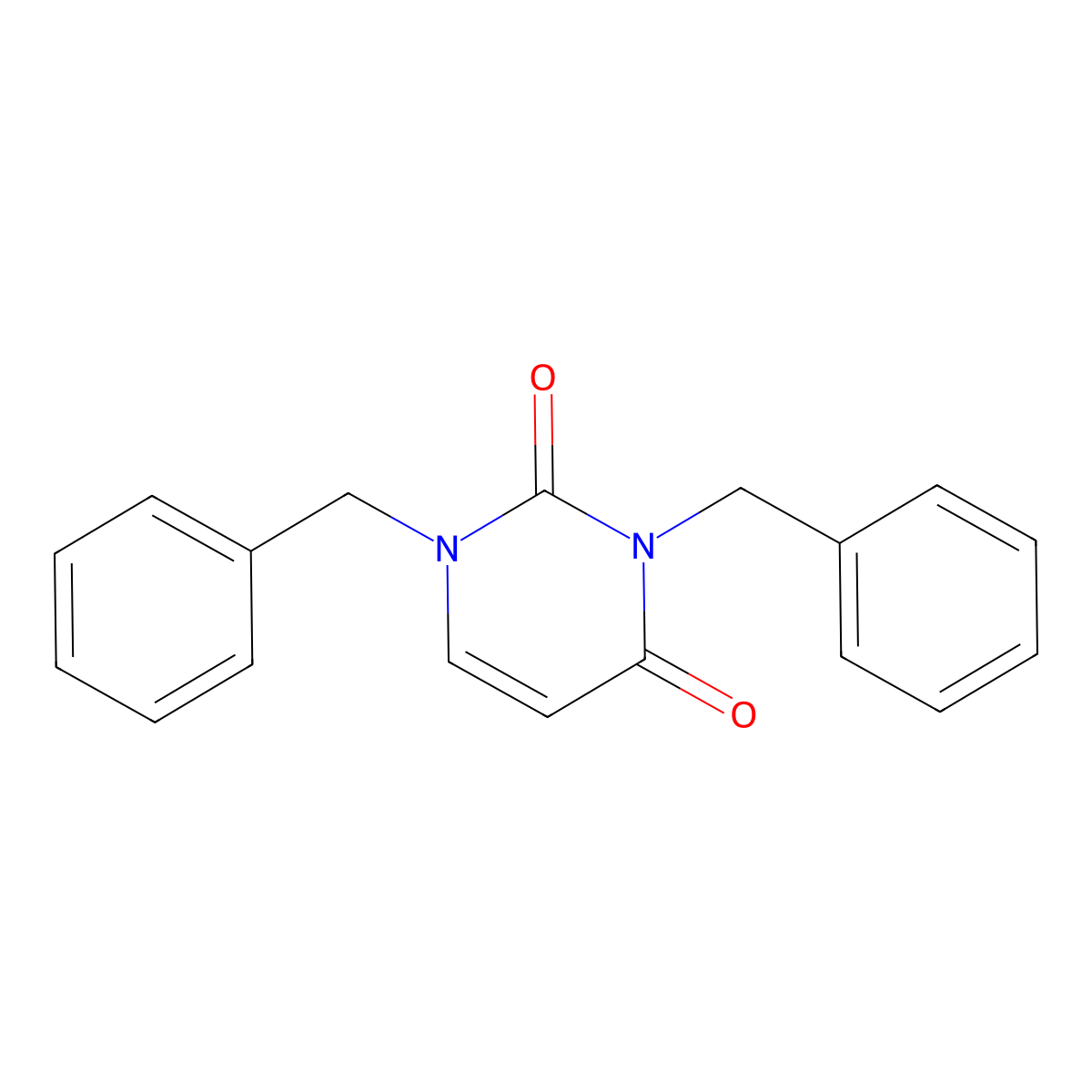1,3-Dibenzylpyrimidine-2,4-dione molecular structure, CAS 34001-56-4