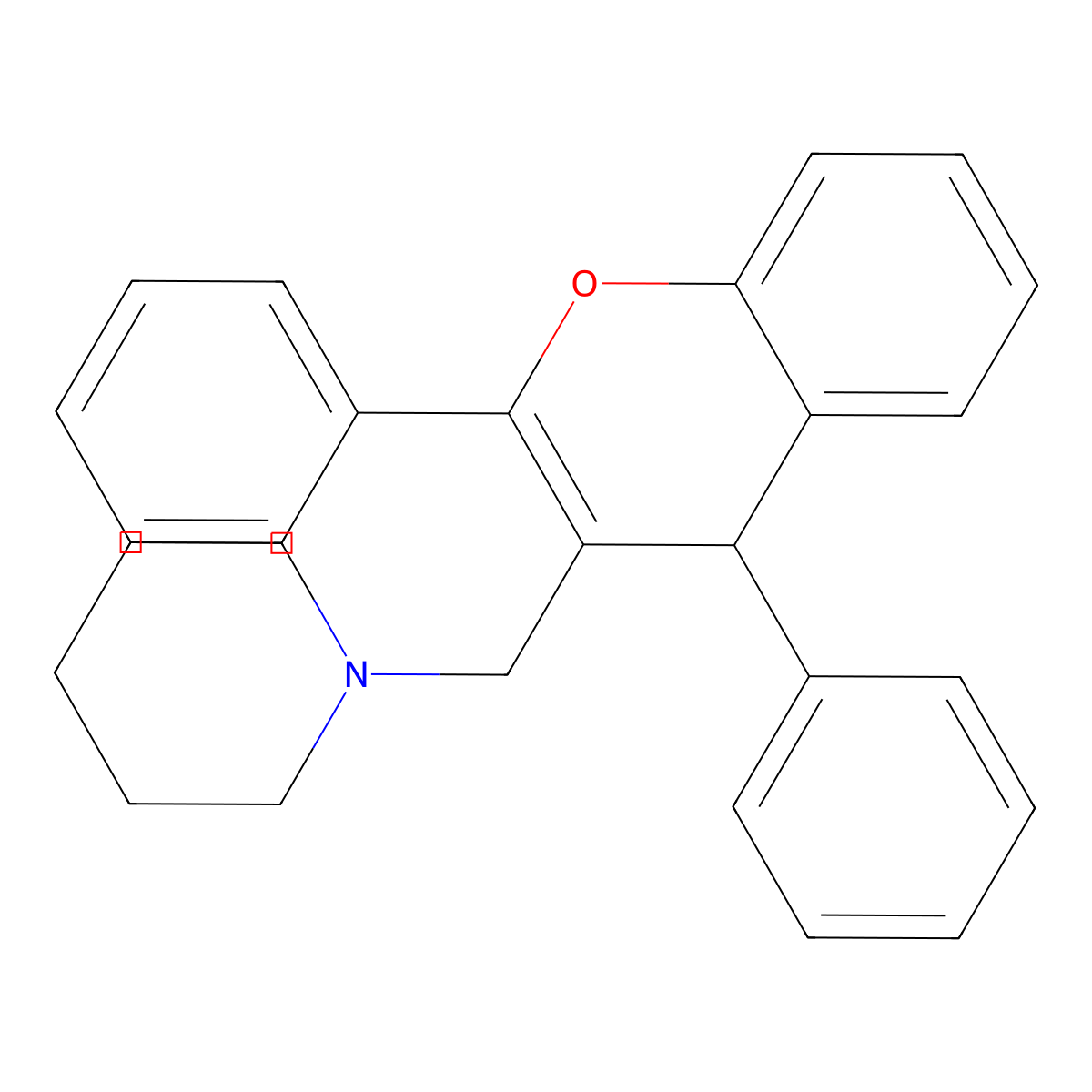 1-[(2,4-diphenyl-4H-chromen-3-yl)methyl]piperidine molecular structure, CAS 340014-88-2