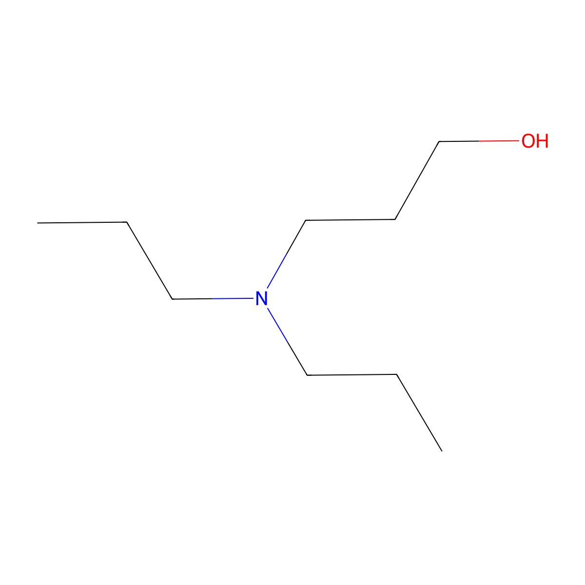 1-Propanol, 3-(dipropylamino)- molecular structure, CAS 34003-67-3