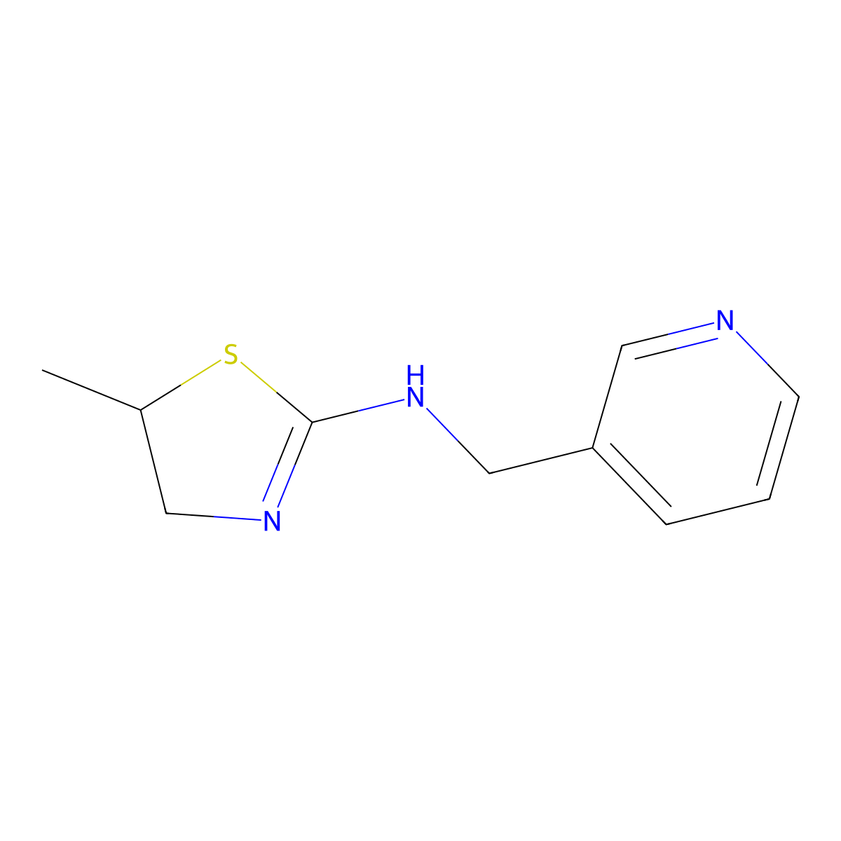 5-methyl-N-(pyridin-3-ylmethyl)-4,5-dihydro-1,3-thiazol-2-amine molecular structure, CAS 340032-10-2