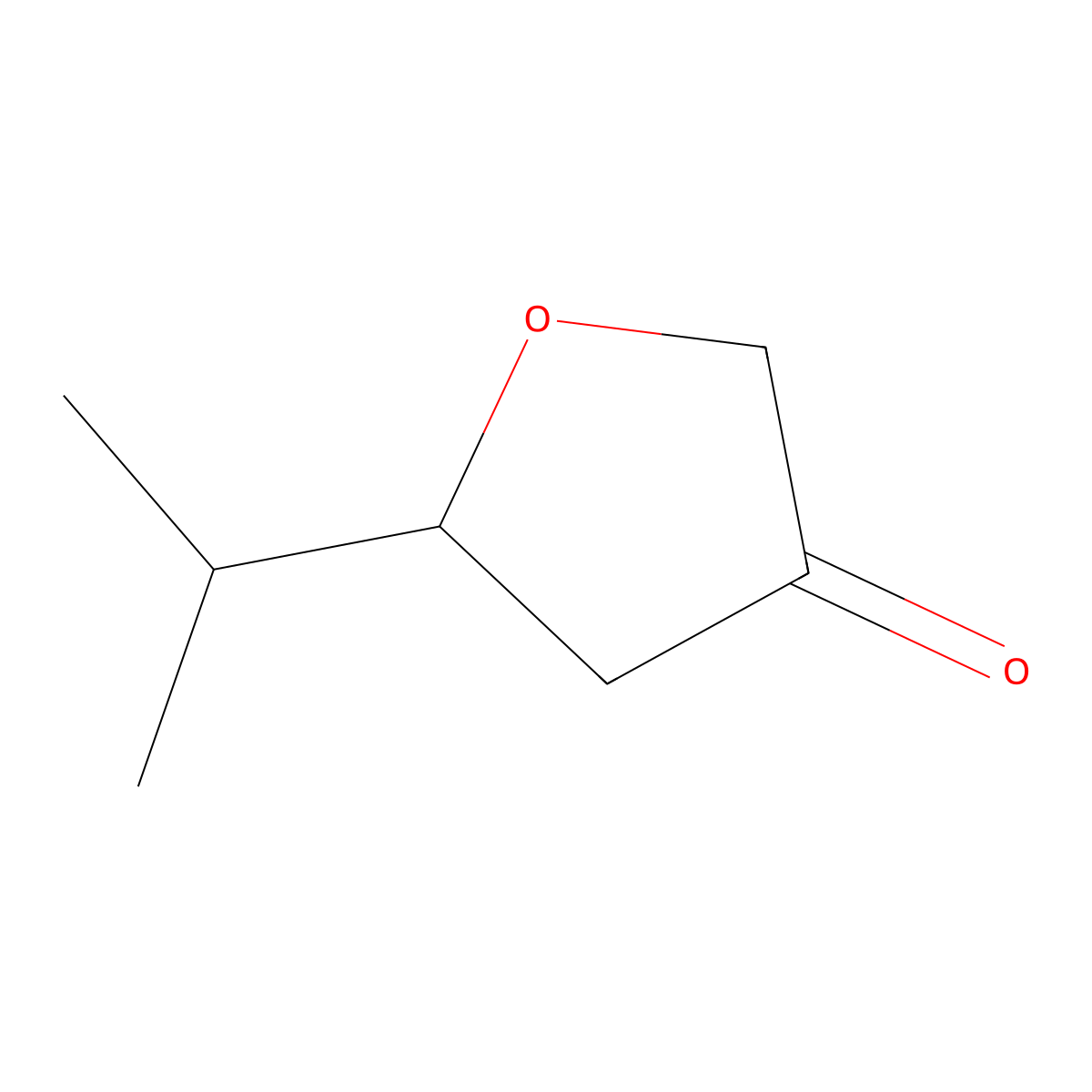 3(2H)-Furanone, dihydro-5-isopropyl- molecular structure, CAS 34004-69-8