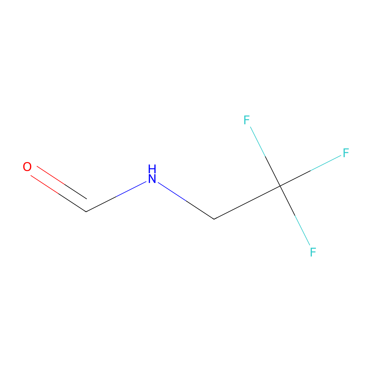N-(2,2,2-Trifluoroethyl)formamide molecular structure, CAS 34005-37-3