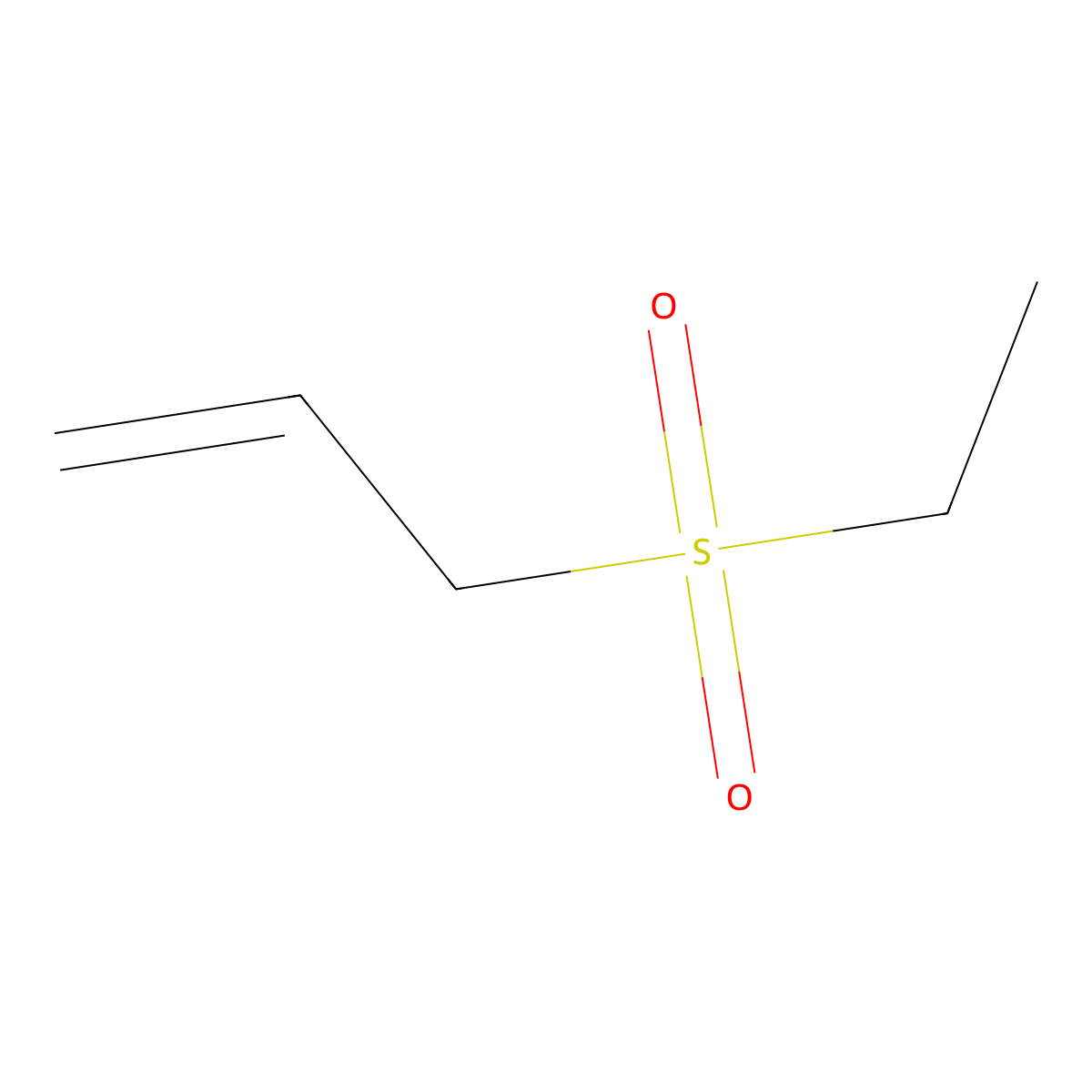 3-(Ethylsulphonyl)-1-propene molecular structure, CAS 34008-91-8