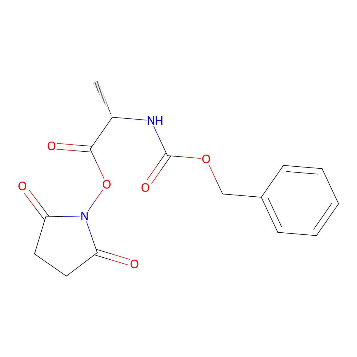 Z-Ala-OSu molecular structure, CAS 3401-36-3