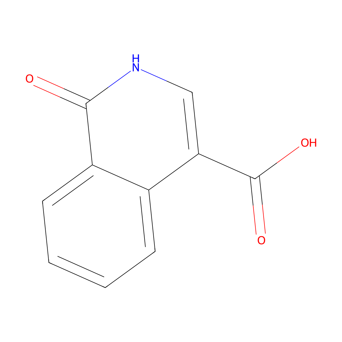 1-Oxo-1,2-dihydroisoquinoline-4-carboxylic acid molecular structure, CAS 34014-51-2
