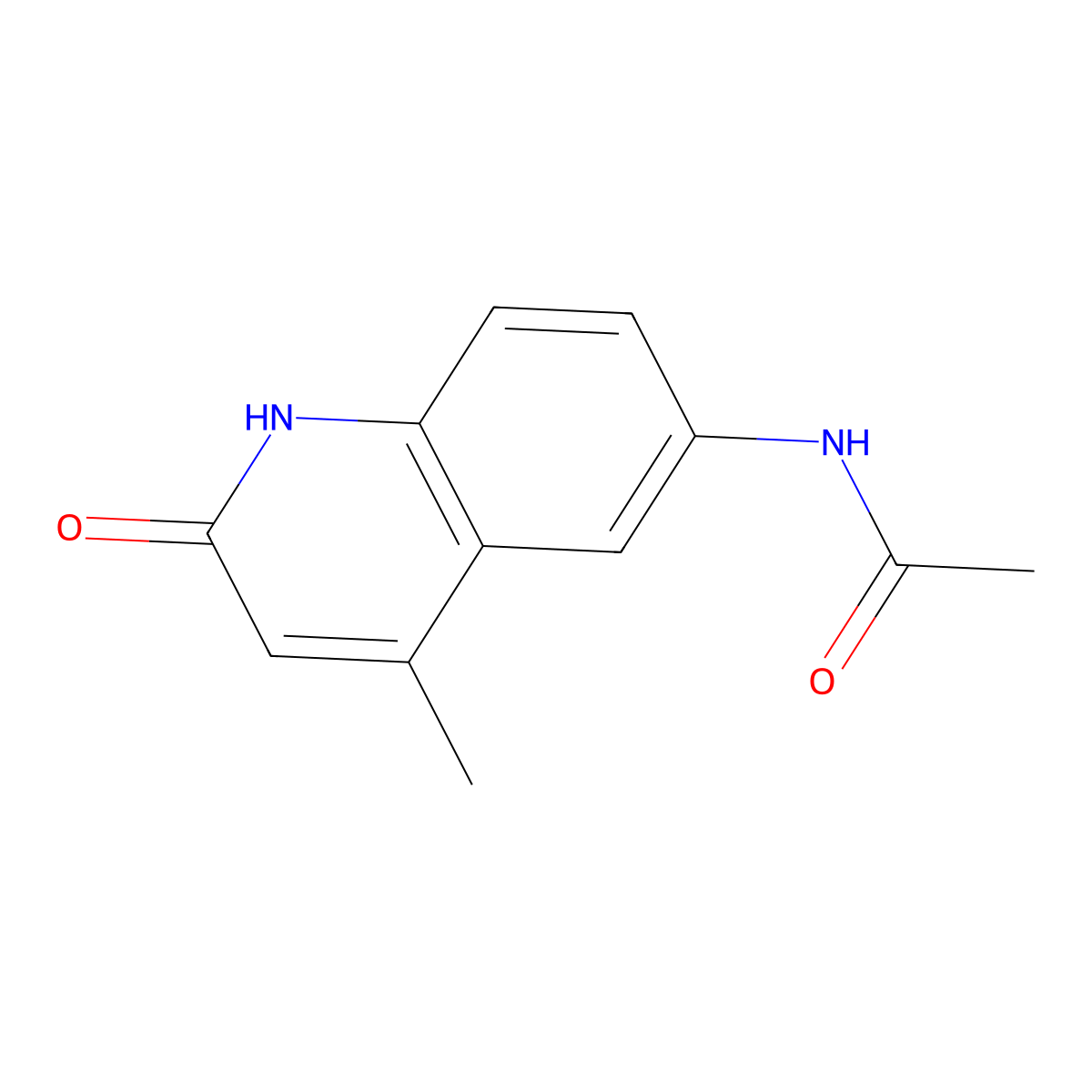 N-(2-hydroxy-4-methylquinolin-6-yl)acetamide molecular structure, CAS 340141-96-0