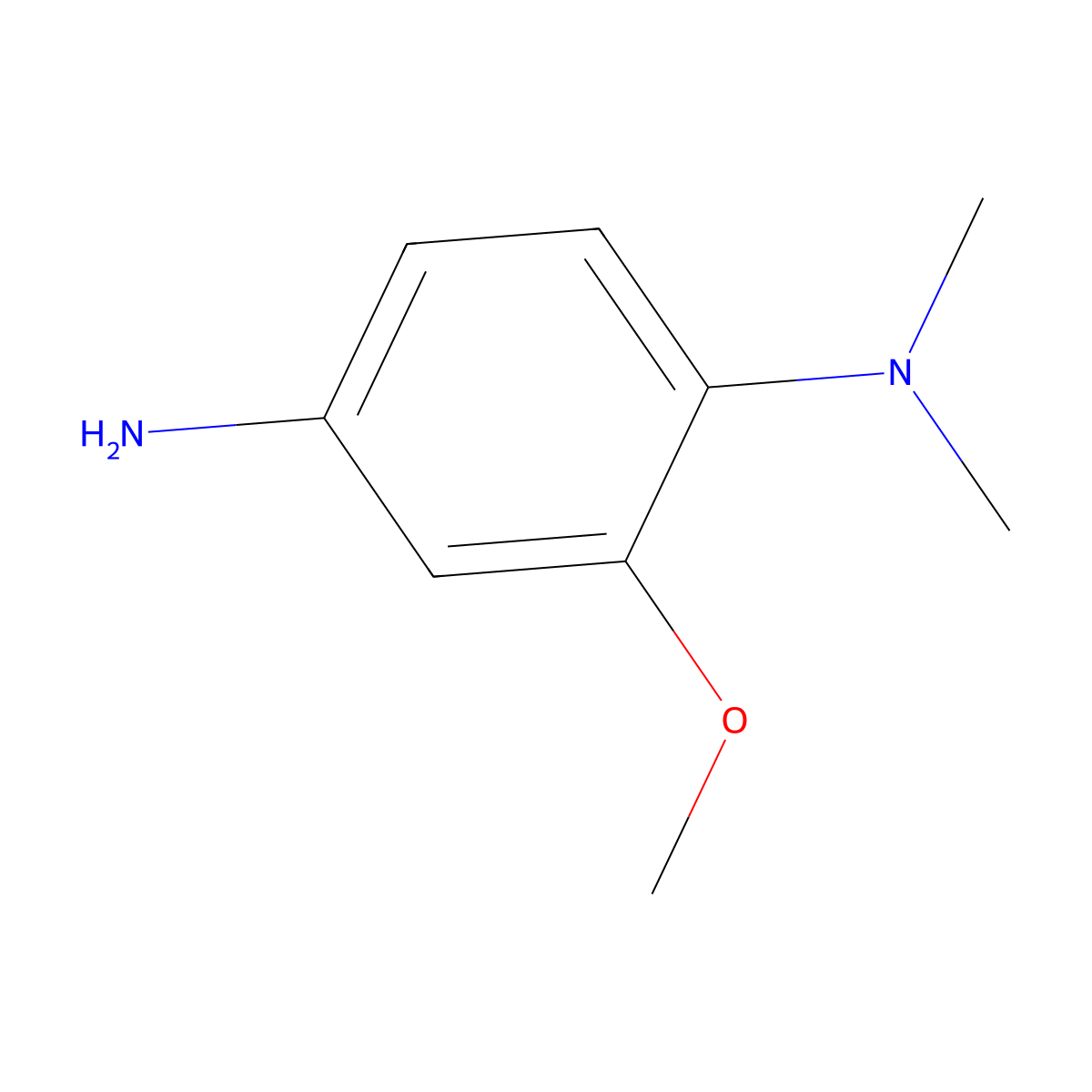 4-Dimethylamino-3-methoxyaniline molecular structure, CAS 340141-97-1