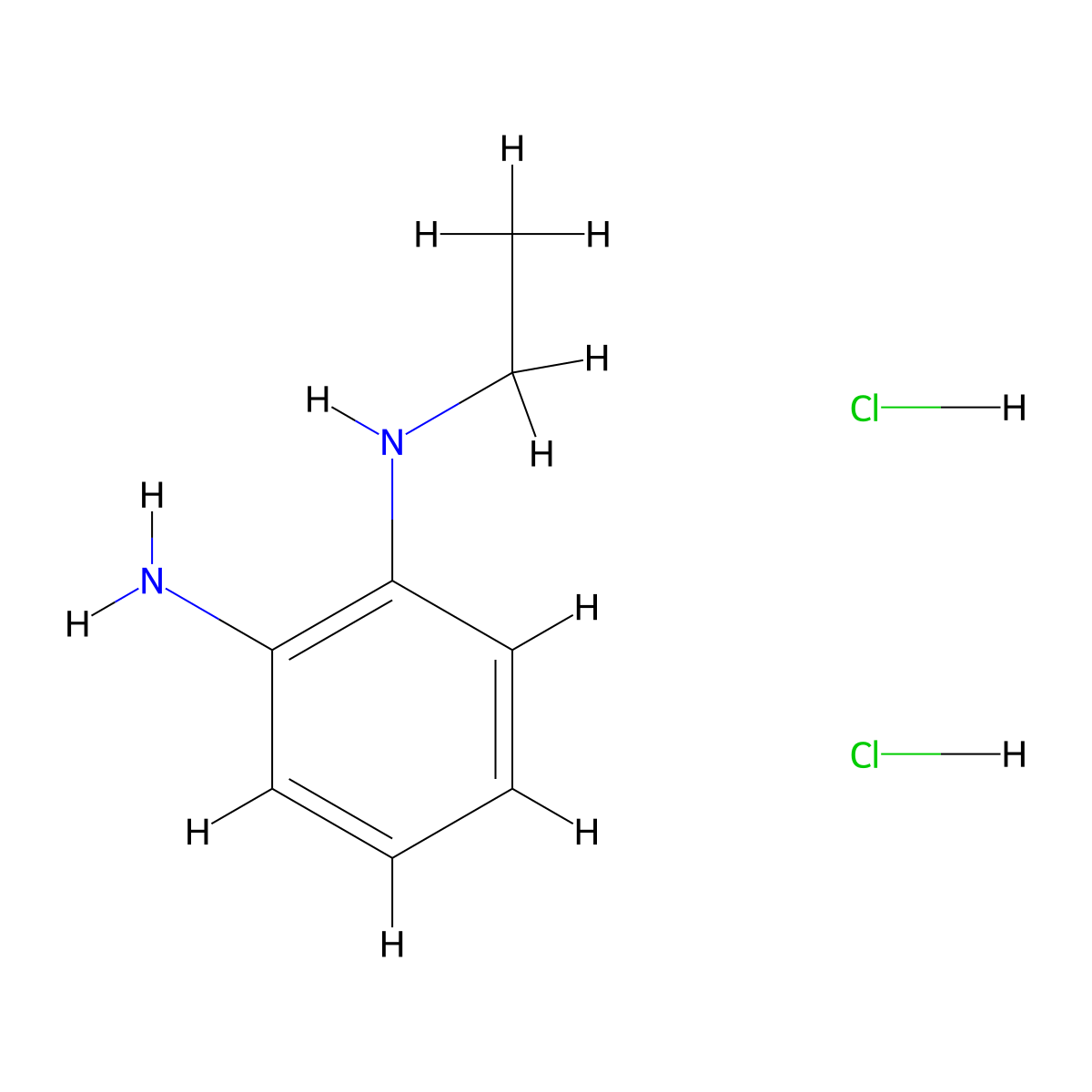 1-N-Ethylbenzene-1,2-diamine dihydrochloride molecular structure, CAS 340155-27-3