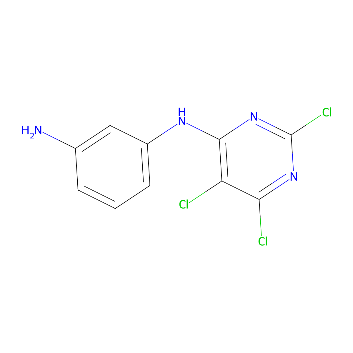 1,3-Benzenediamine, N1-(2,5,6-trichloro-4-pyrimidinyl)- molecular structure, CAS 34017-39-5
