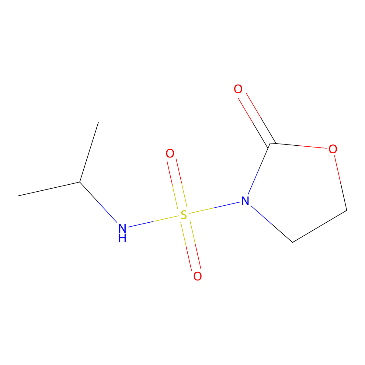 2-Oxo-N-(propan-2-yl)-1,3-oxazolidine-3-sulfonamide molecular structure, CAS 340185-09-3