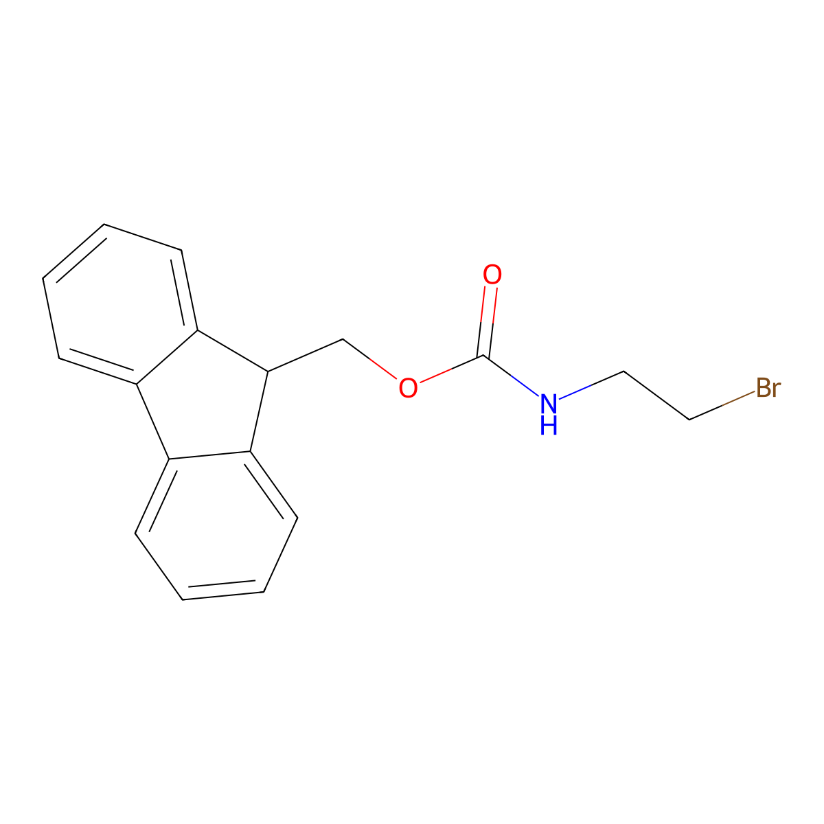 2-(Fmoc-amino)ethyl bromide molecular structure, CAS 340187-12-4