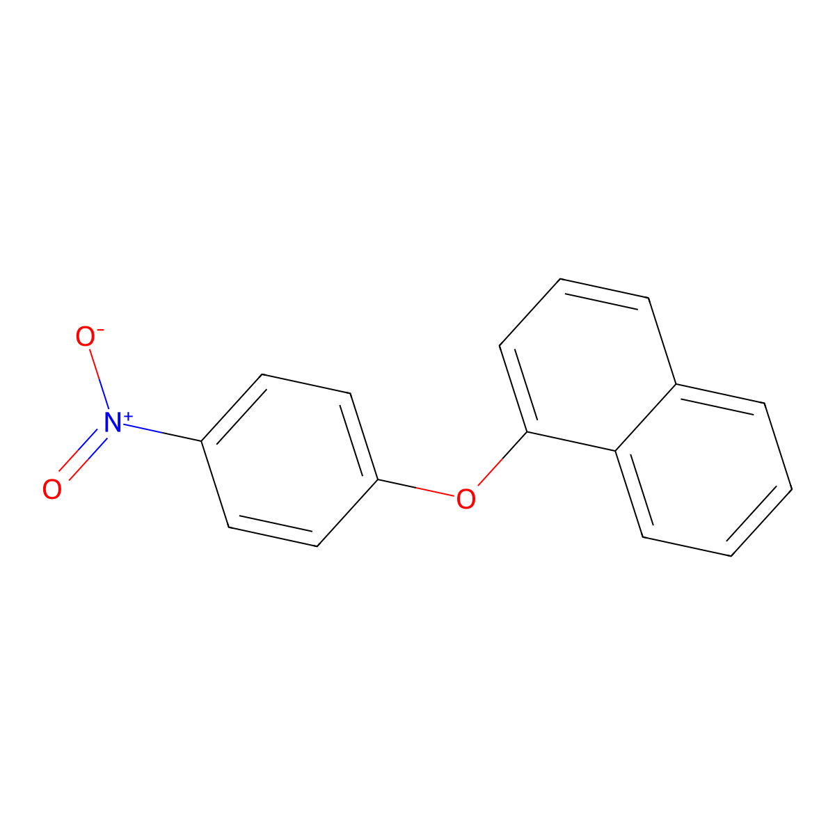 1-(4-Nitrophenoxy)naphthalene molecular structure, CAS 3402-81-1