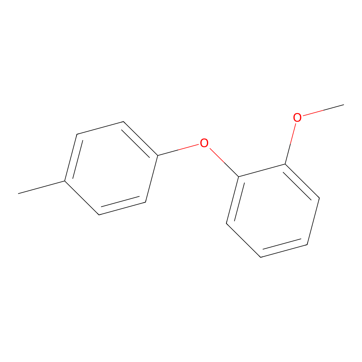 1-Methoxy-2-(4-methylphenoxy)benzene molecular structure, CAS 3402-84-4