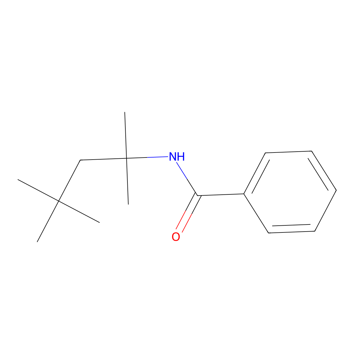 N-(2,4,4-trimethylpentan-2-yl)benzamide molecular structure, CAS 34021-55-1