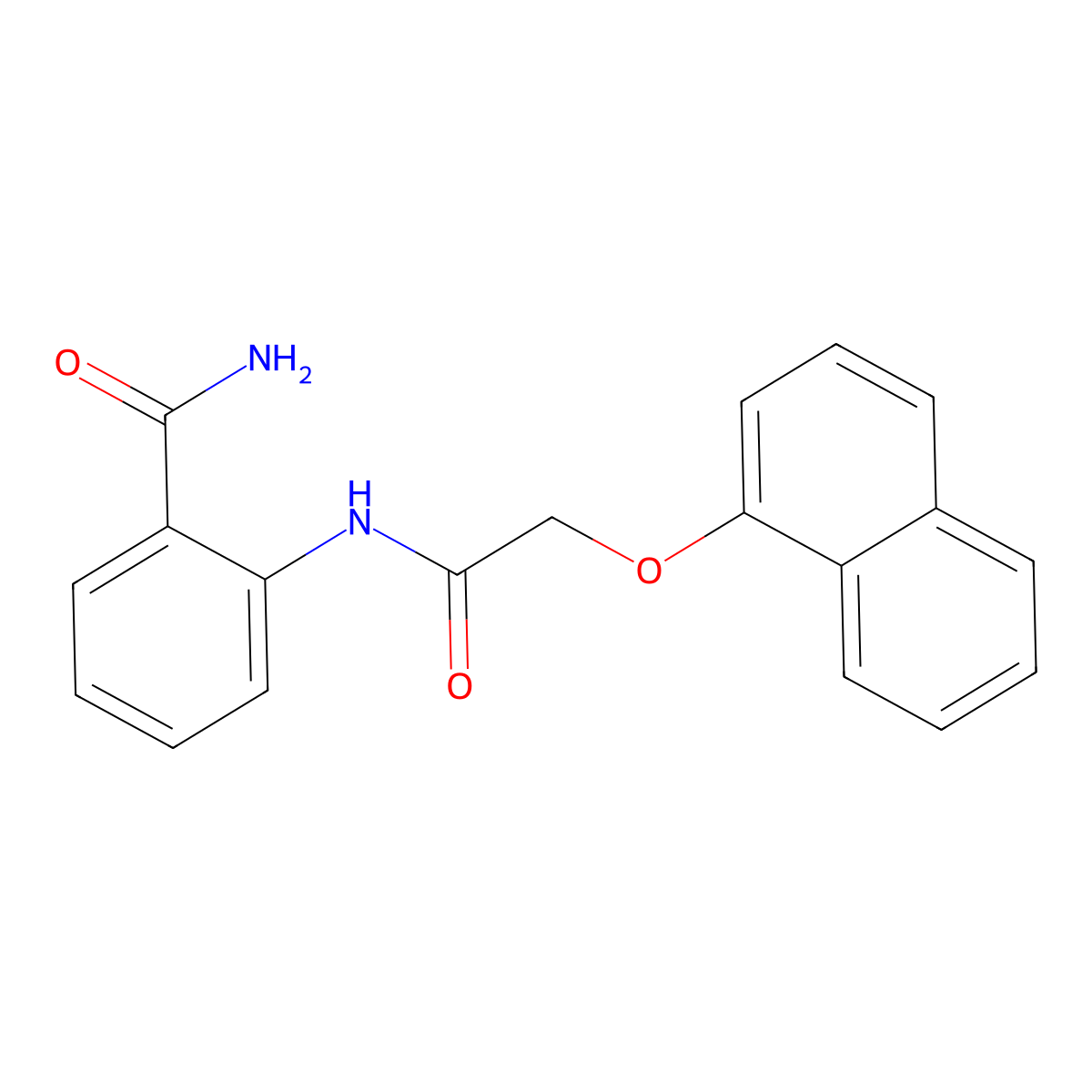 2-[(2-Naphthalen-1-yloxyacetyl)amino]benzamide molecular structure, CAS 340219-85-4