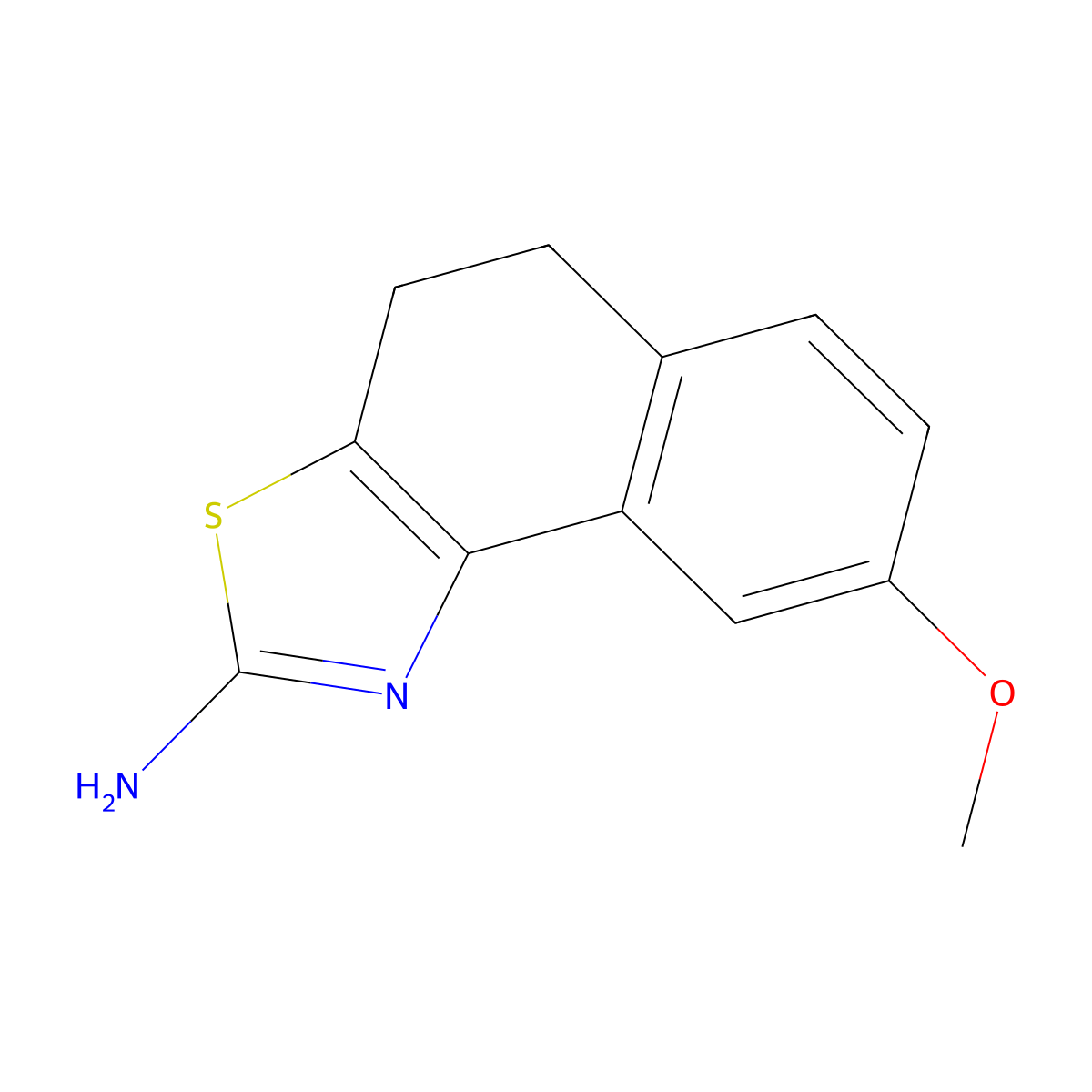 8-Methoxy-4,5-dihydro-naphtho[1,2-d]thiazol-2-yl-amine molecular structure, CAS 340220-07-7