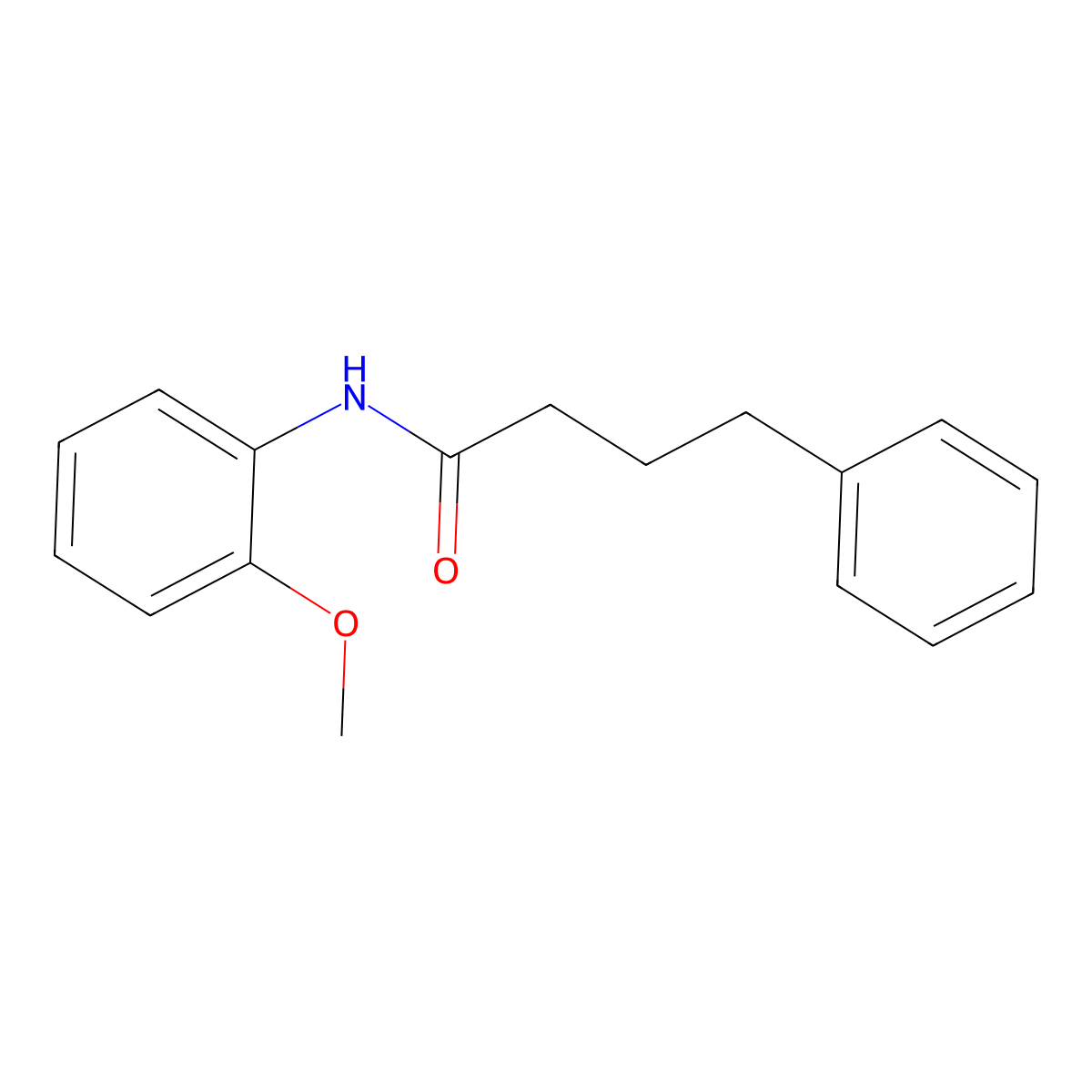 N-(2-methoxyphenyl)-4-phenylbutanamide molecular structure, CAS 340221-08-1