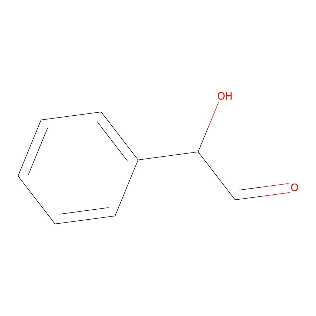 Mandelaldehyde molecular structure, CAS 34025-29-1