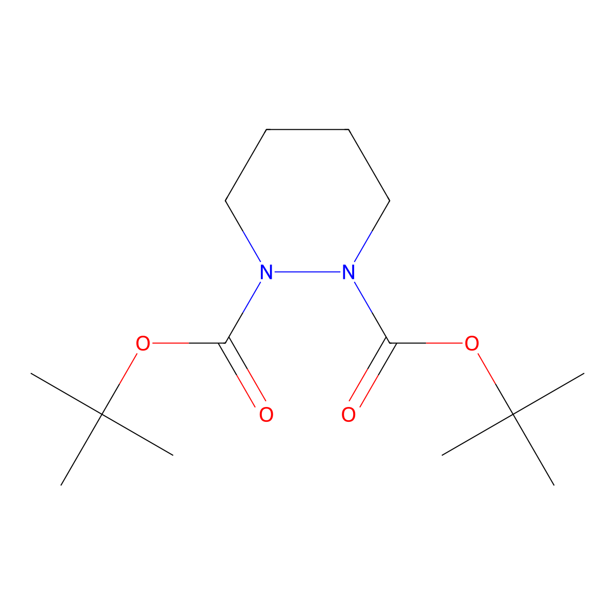1,2-Di-Boc-piperidazine molecular structure, CAS 340256-13-5
