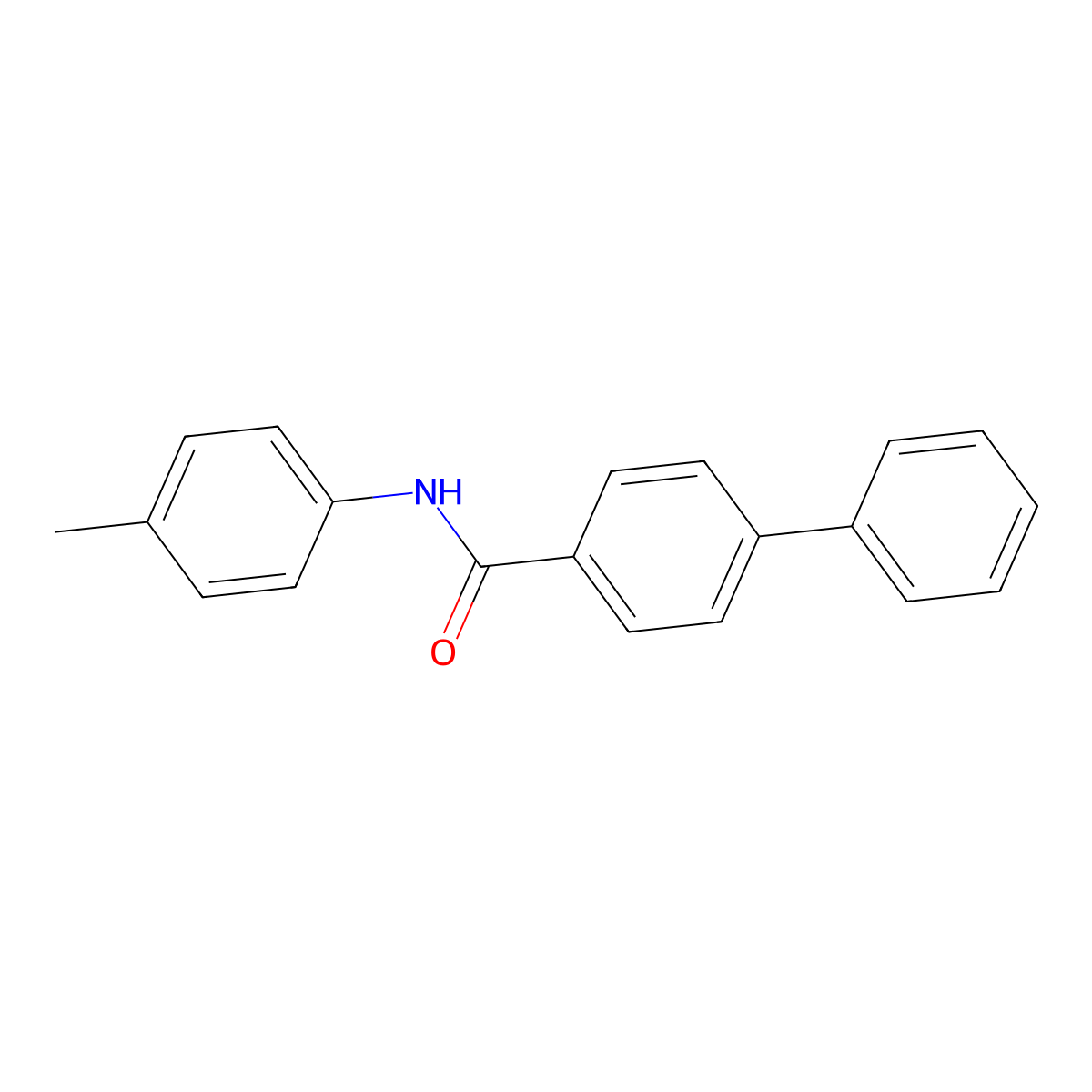 N-(4-methylphenyl)biphenyl-4-carboxamide molecular structure, CAS 340258-74-4