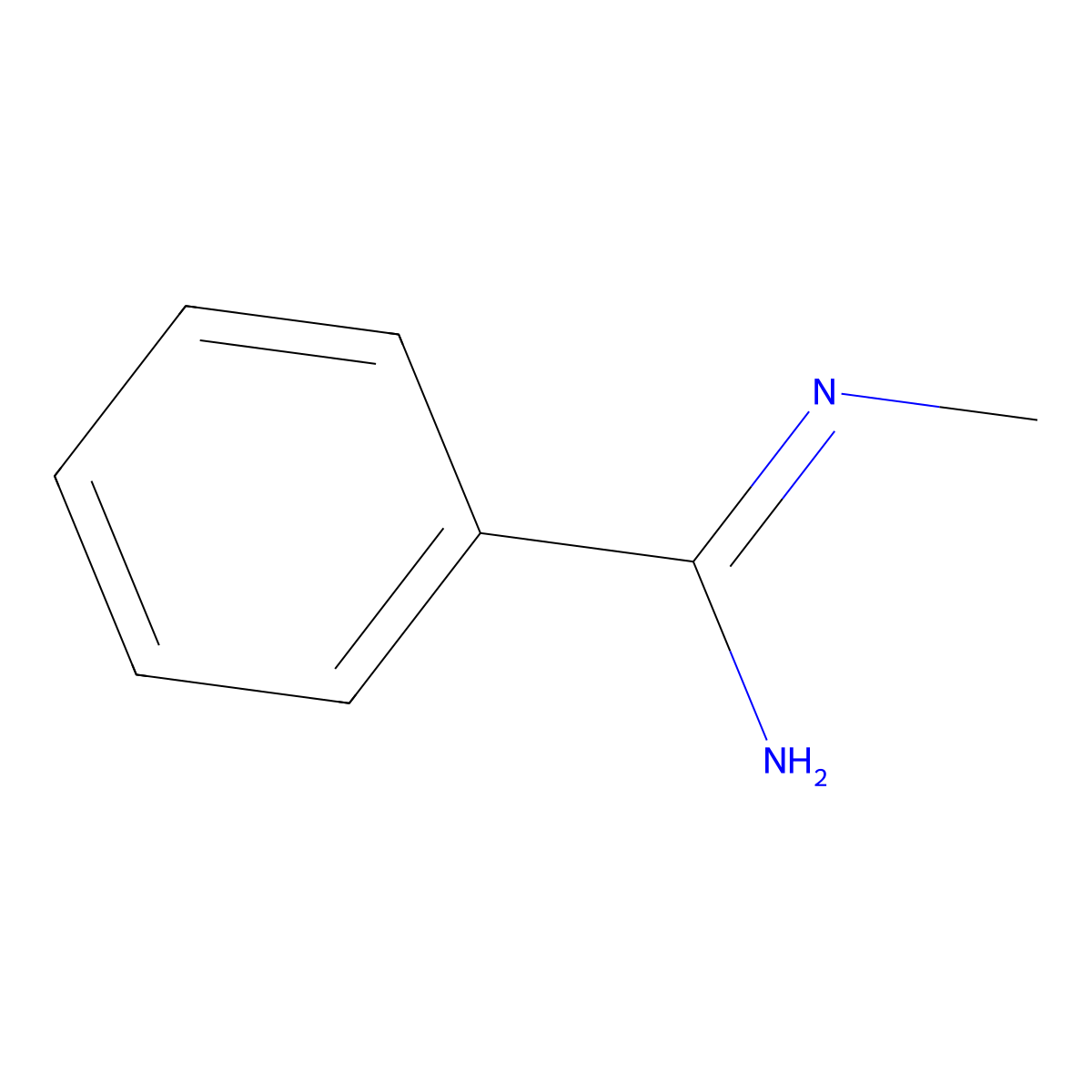 N-Methylbenzamidine molecular structure, CAS 34028-17-6