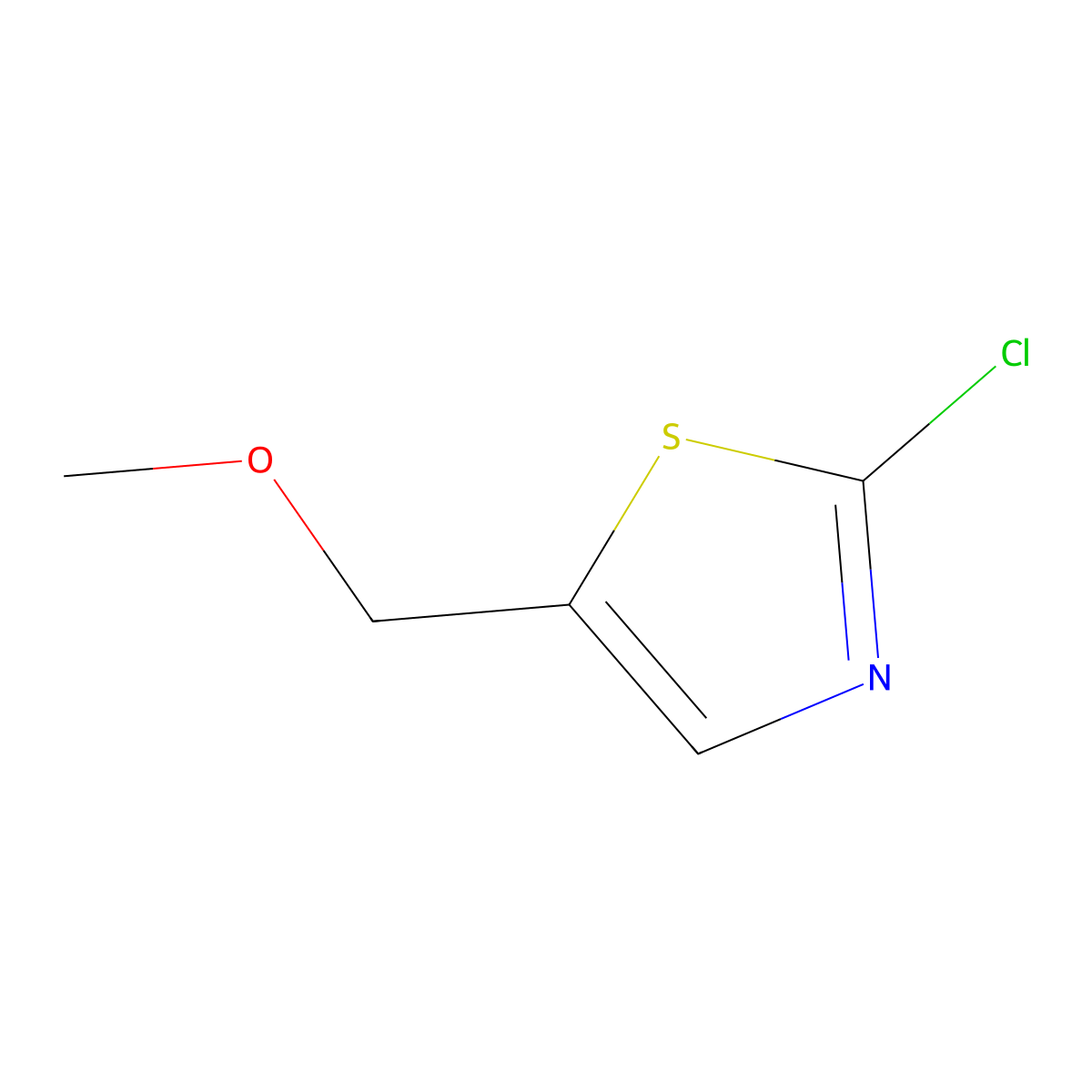 2-Chloro-5-(methoxymethyl)thiazole molecular structure, CAS 340294-07-7