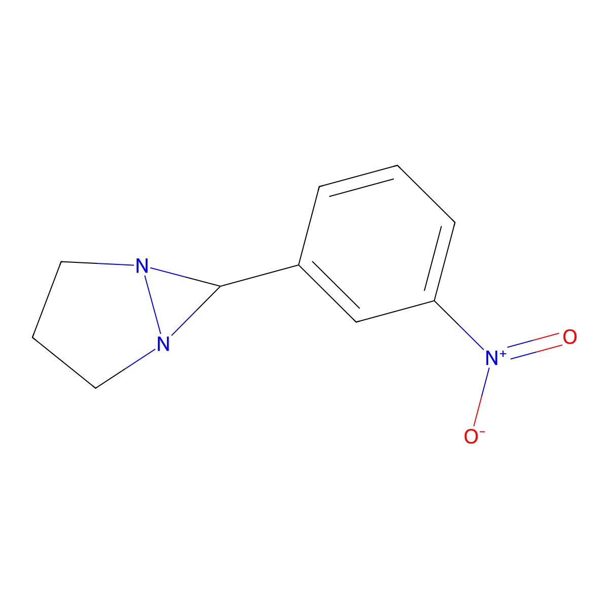 6-(3-Nitrophenyl)-1,5-diazabicyclo[3.1.0]hexane molecular structure, CAS 340295-21-8