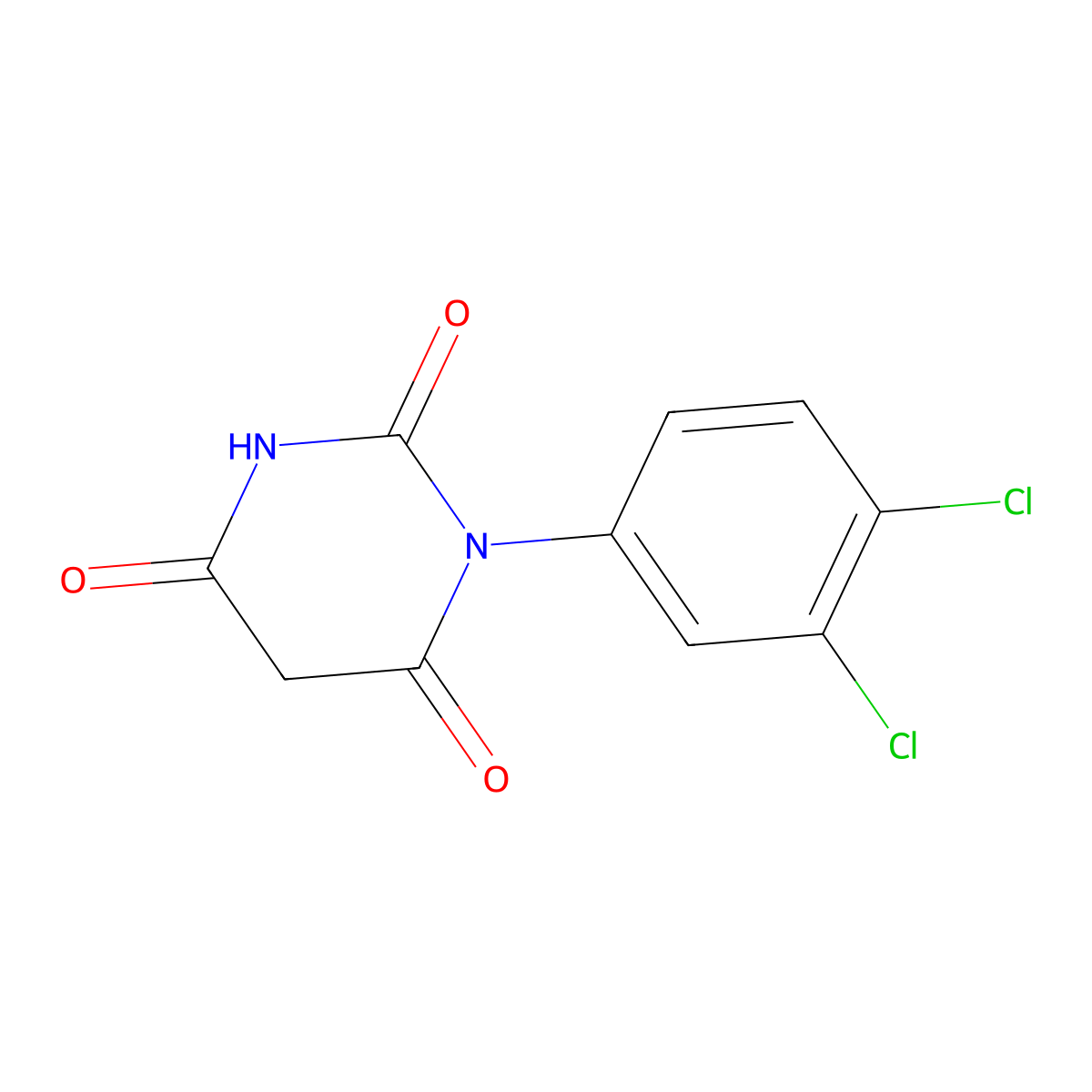 1-(3,4-Dichlorophenyl)-1,3-diazinane-2,4,6-trione molecular structure, CAS 340300-14-3