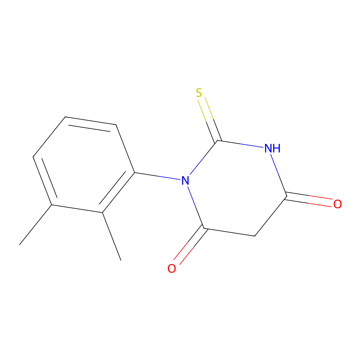 1-(2,3-Dimethylphenyl)-2-sulfanylidene-1,3-diazinane-4,6-dione molecular structure, CAS 340300-46-1