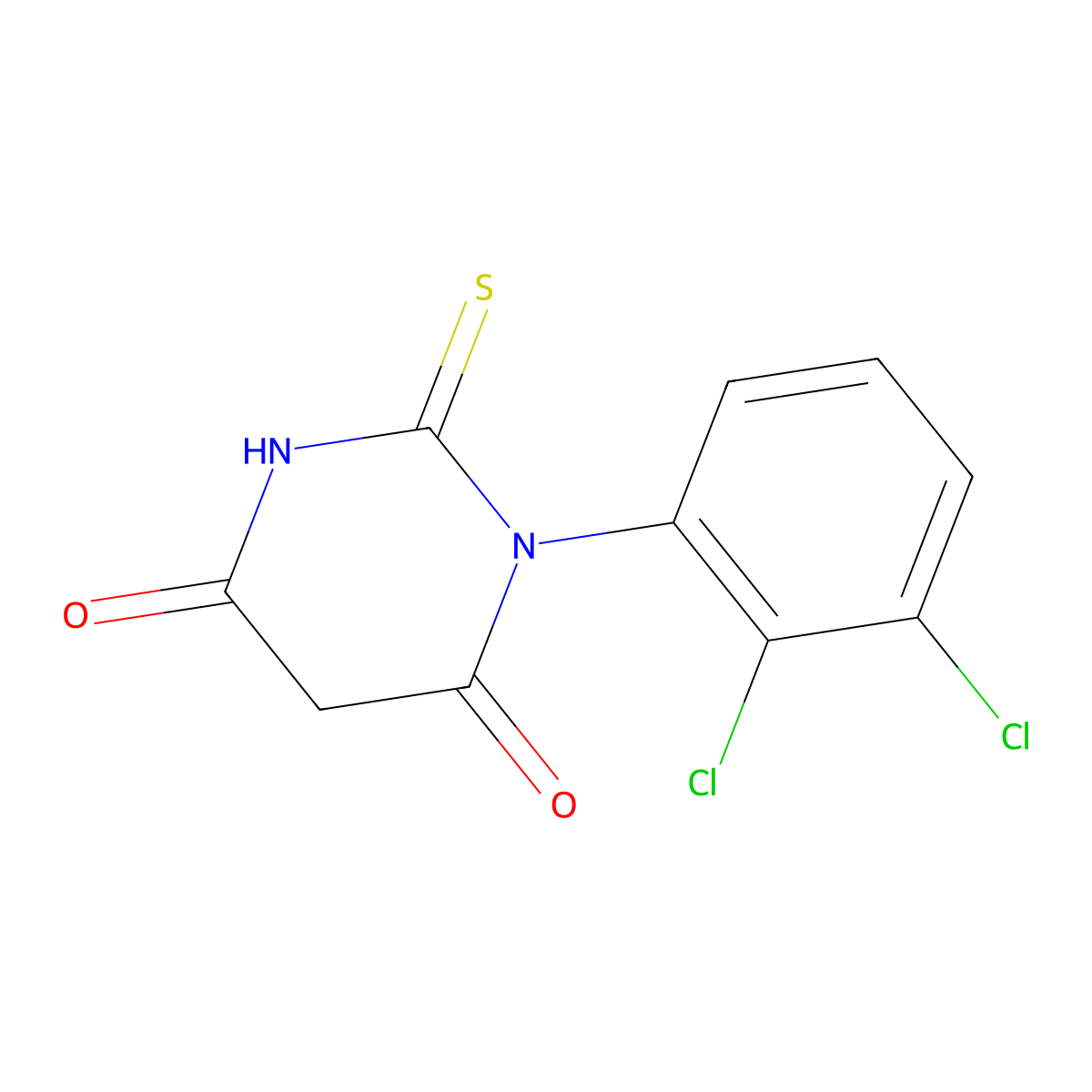 1-(2,3-Dichlorophenyl)-2-sulfanylidene-1,3-diazinane-4,6-dione molecular structure, CAS 340301-17-9