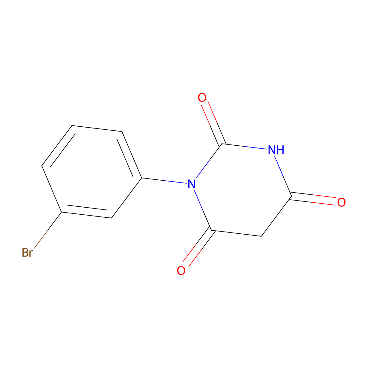 1-(3-Bromophenyl)-1,3-diazinane-2,4,6-trione molecular structure, CAS 340308-41-0
