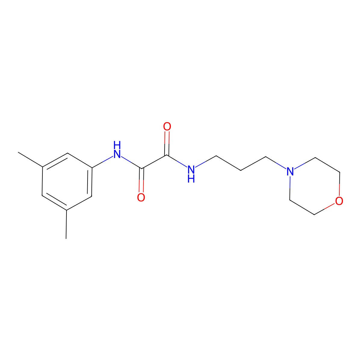 N'-(3,5-dimethylphenyl)-N-(3-morpholin-4-ylpropyl)oxamide molecular structure, CAS 340319-95-1