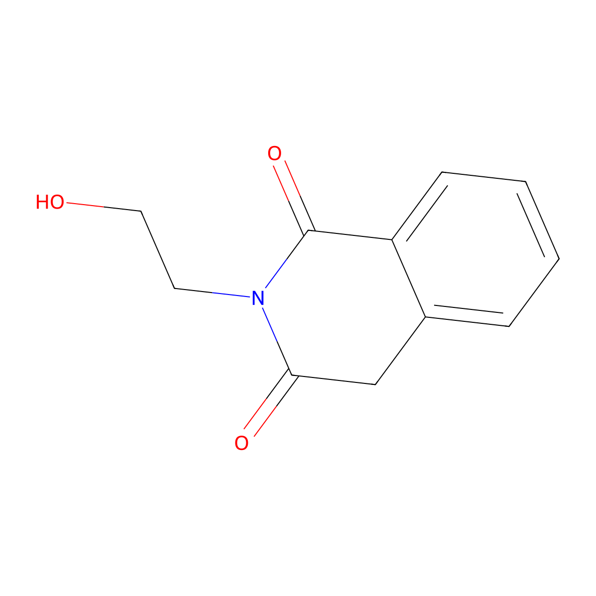 2-(2-Hydroxyethyl)isoquinoline-1,3(2H,4H)-dione molecular structure, CAS 34034-44-1