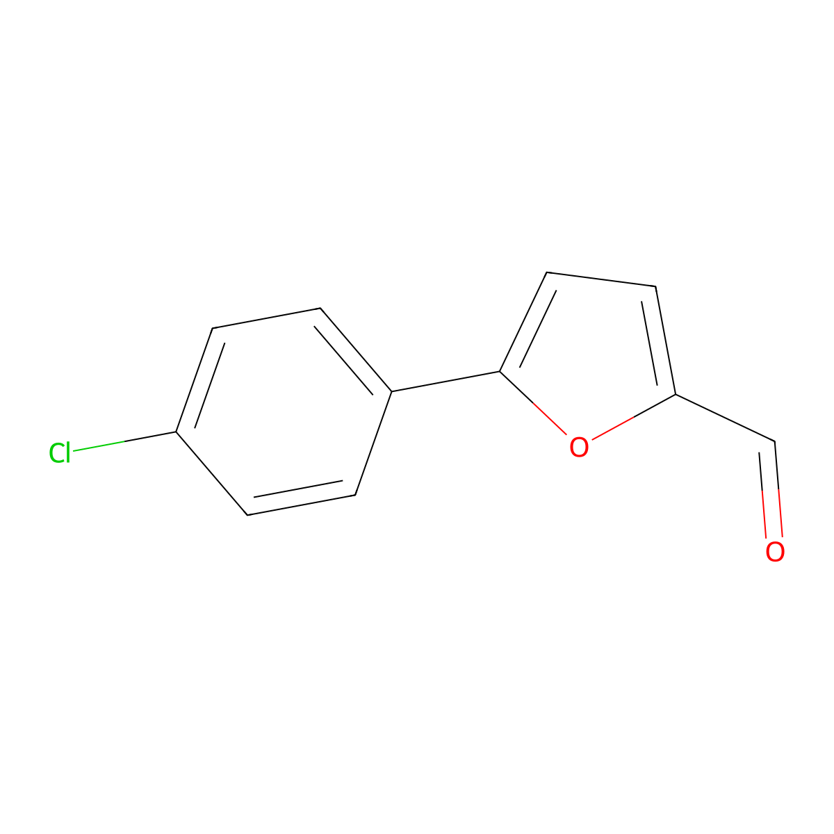 5-(4-Chlorophenyl)-2-furaldehyde molecular structure, CAS 34035-03-5