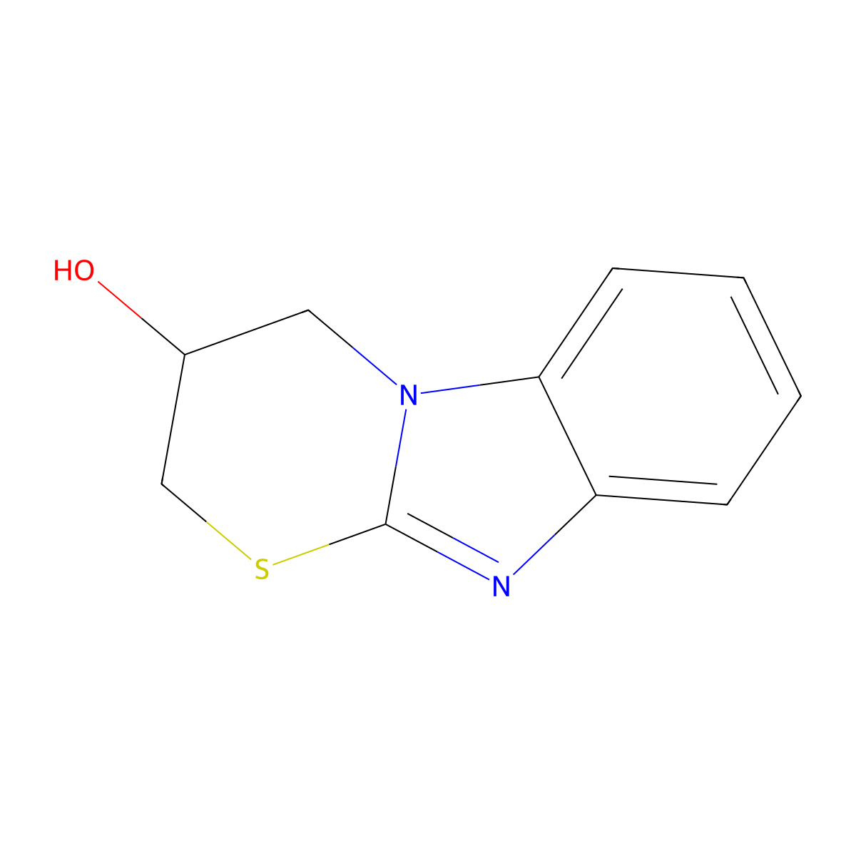 3,4-Dihydro-2H-(1,3)thiazino(3,2-a)benzimidazol-3-ol molecular structure, CAS 34035-42-2
