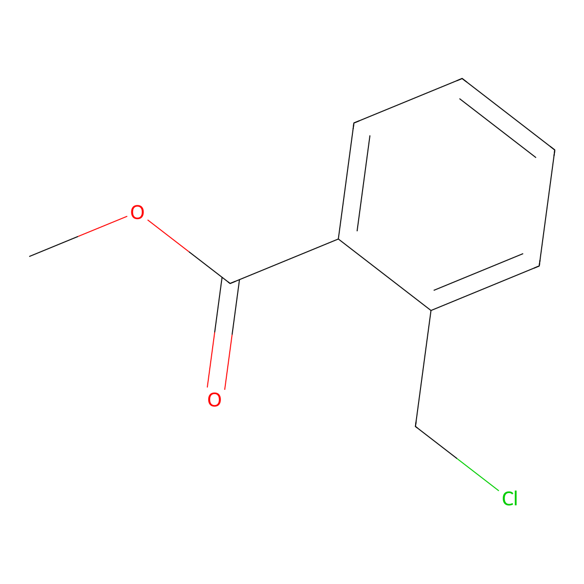 Methyl 2-chloromethylbenzoate molecular structure, CAS 34040-62-5