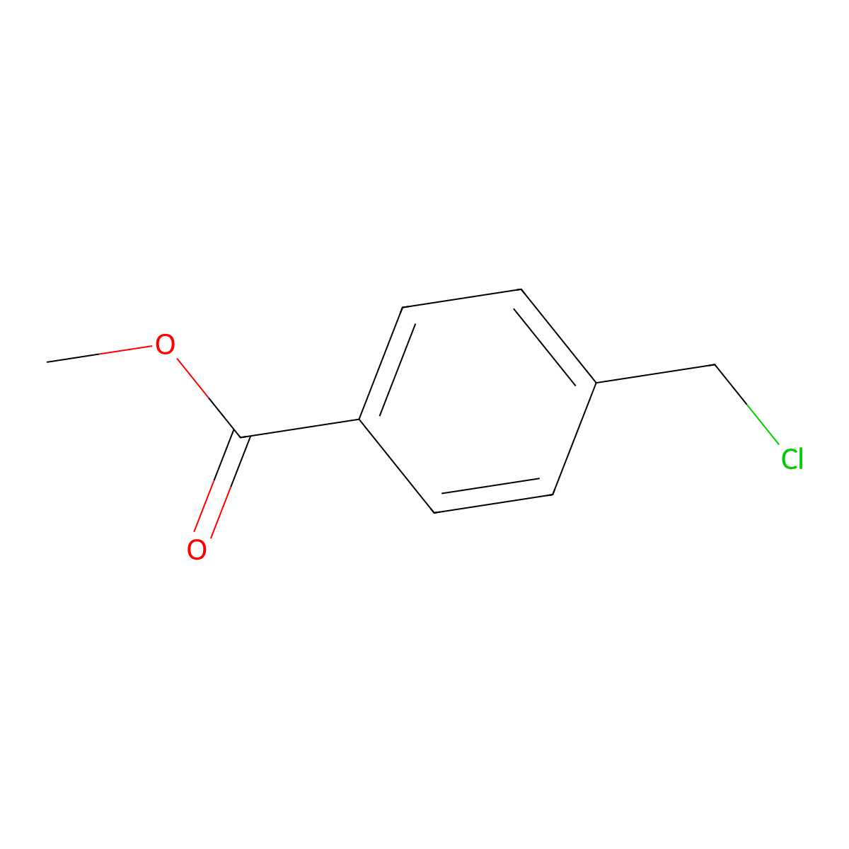 Methyl 4-(chloromethyl)benzoate molecular structure, CAS 34040-64-7