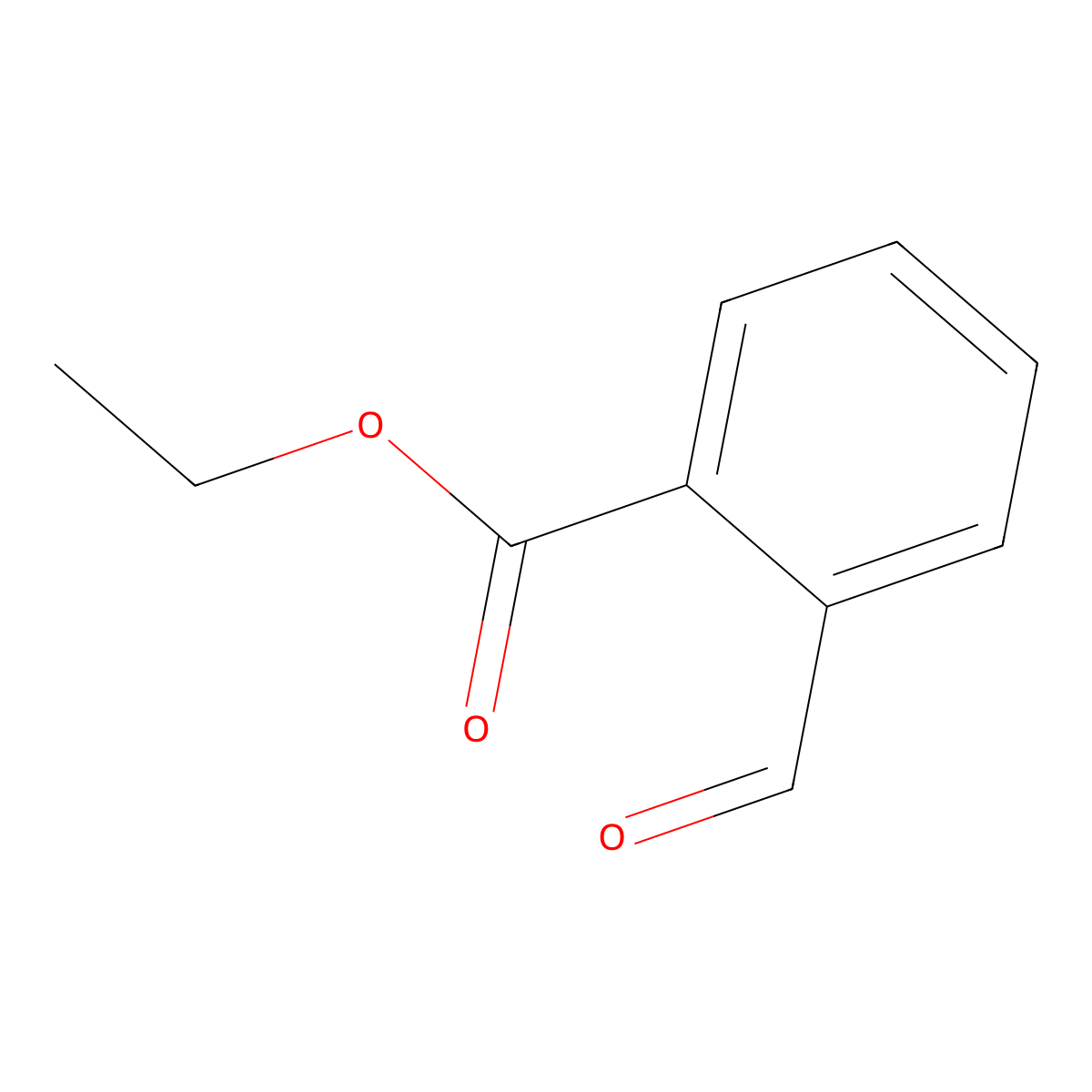 Ethyl 2-formylbenzoate molecular structure, CAS 34046-43-0