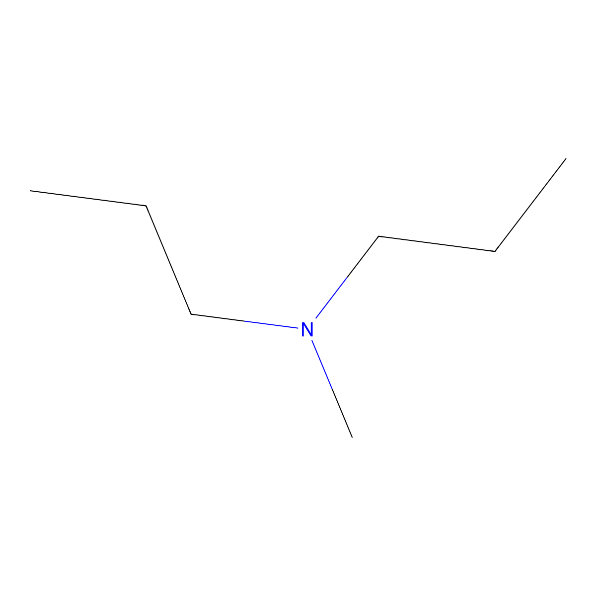 N-Methyldipropylamine molecular structure, CAS 3405-42-3
