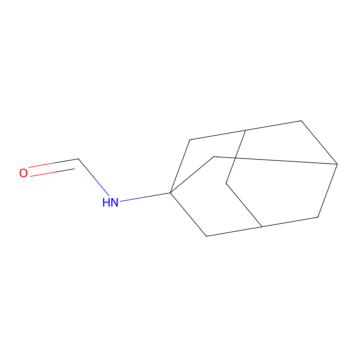 1-Adamantylformamide molecular structure, CAS 3405-48-9