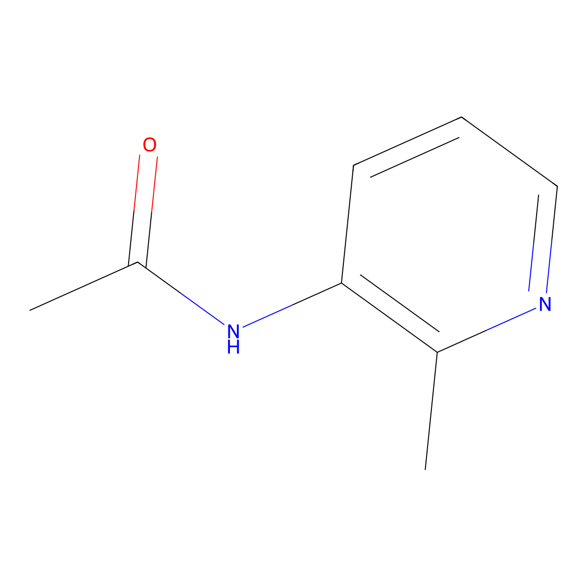 N-(2-Methylpyridin-3-yl)acetamide molecular structure, CAS 34050-39-0