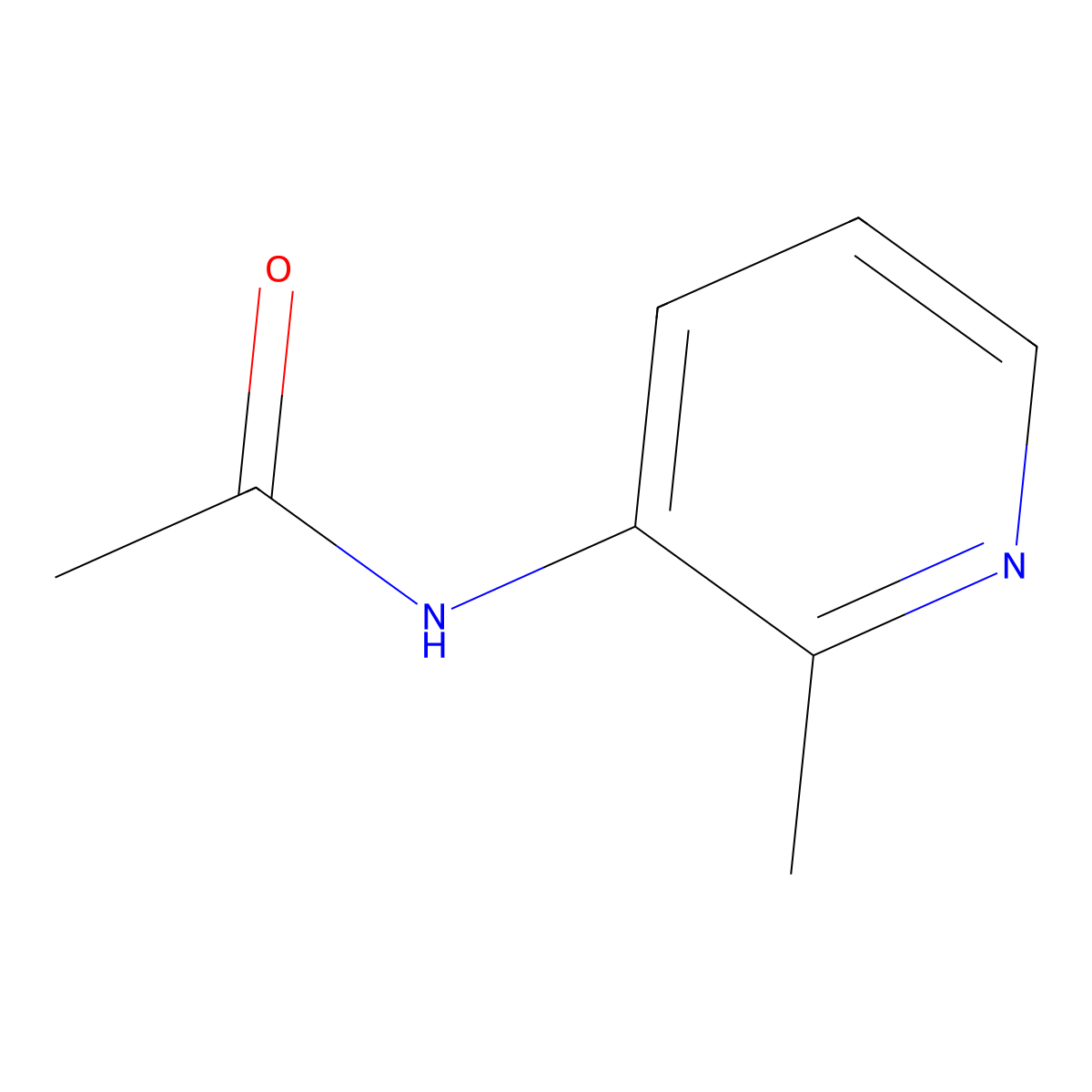 N-(2-Methylpyridin-3-yl)acetamide molecular structure, CAS 34050-39-0