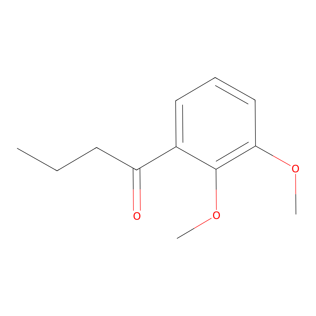 1-(2,3-Dimethoxyphenyl)-1-butanone molecular structure, CAS 34052-09-0