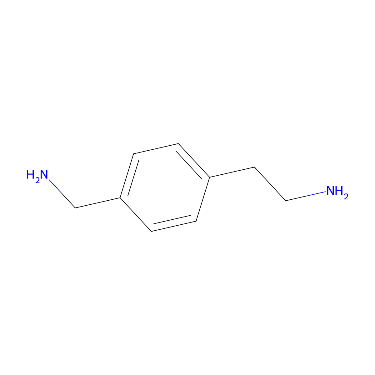 2-[4-(Aminomethyl)phenyl]ethan-1-amine molecular structure, CAS 34052-93-2
