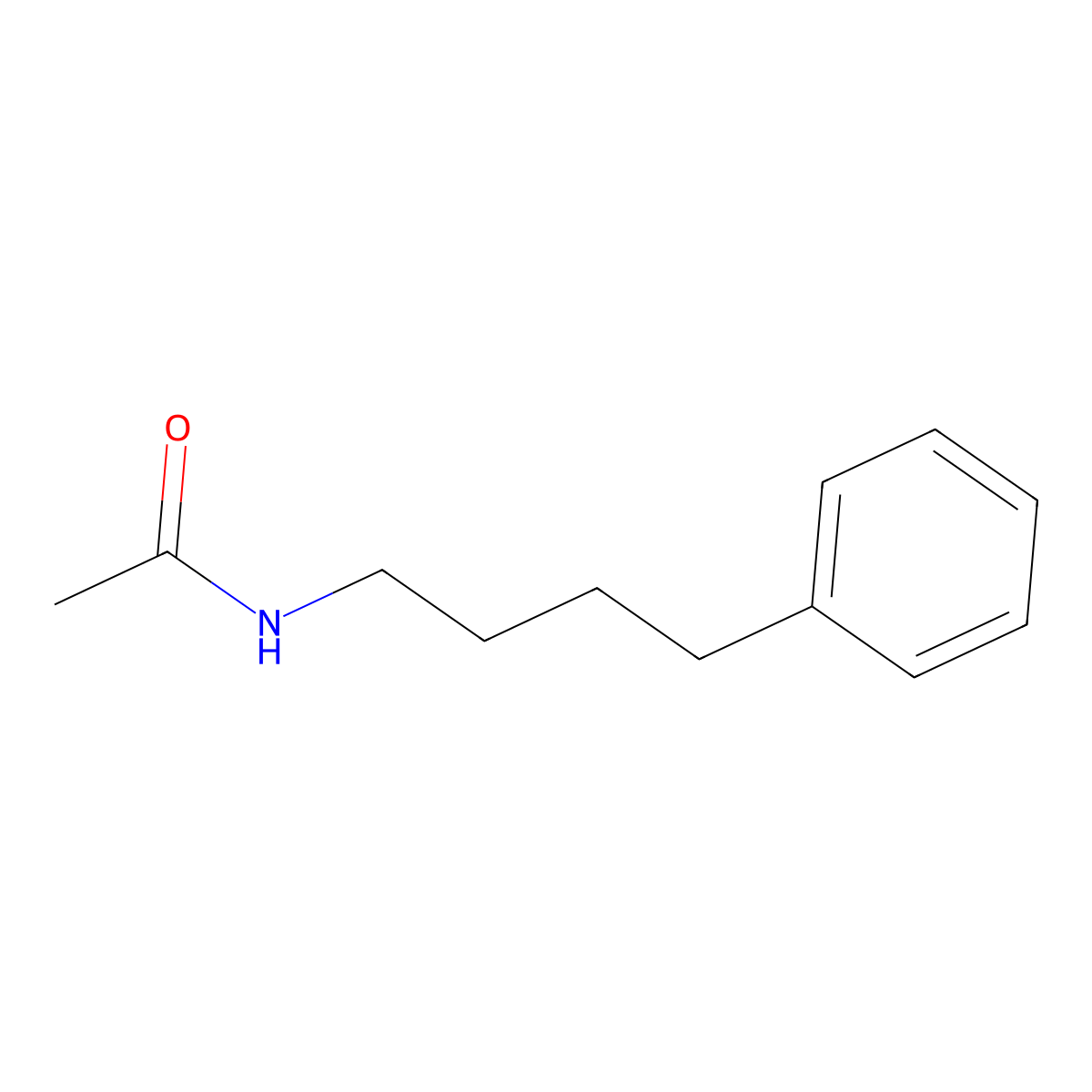 N-(4-Phenylbutyl)acetamide molecular structure, CAS 34059-11-5