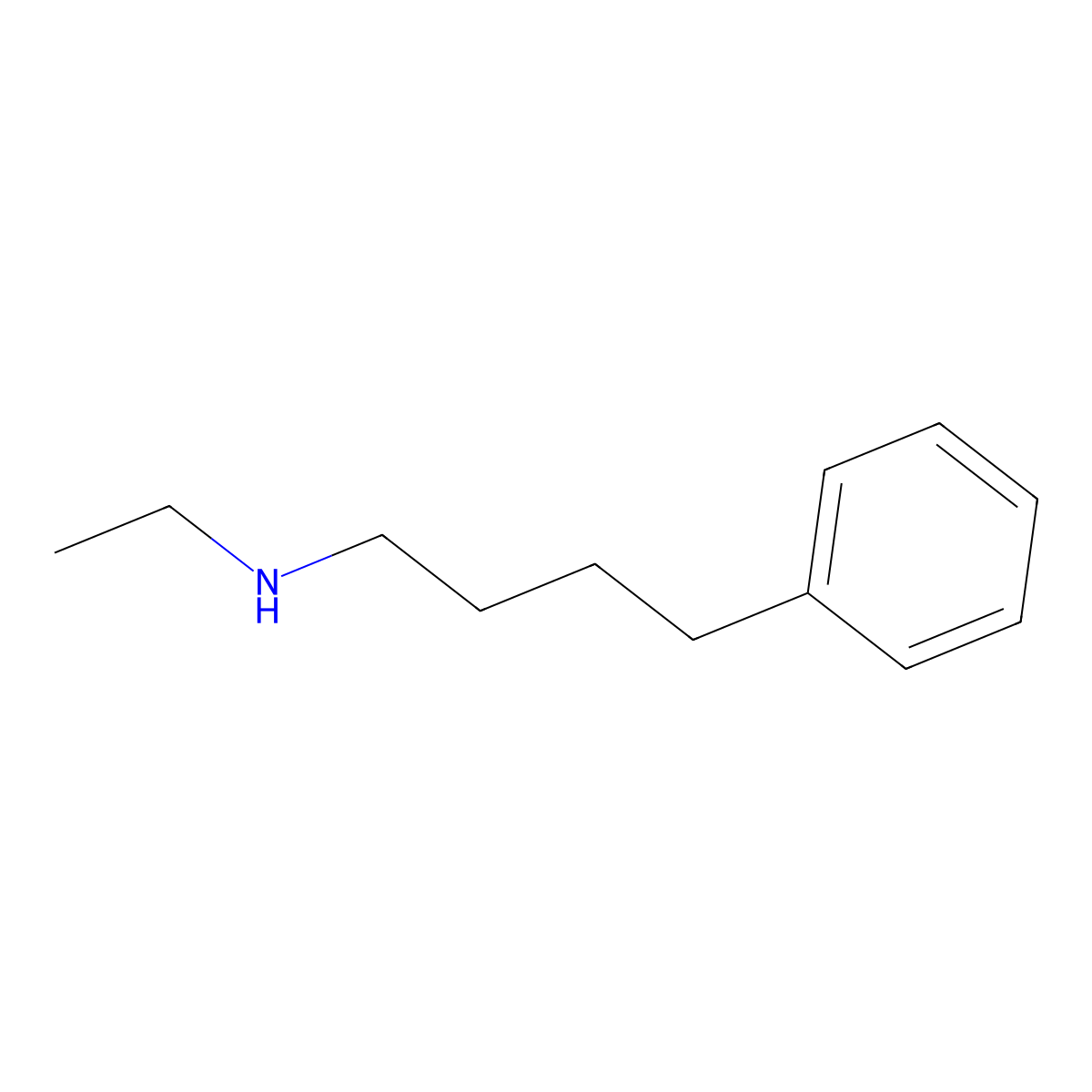N-Ethylbenzenebutanamine molecular structure, CAS 34059-12-6