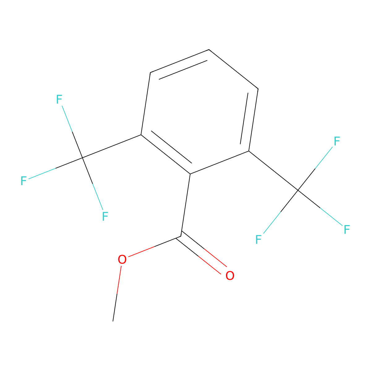 Methyl 2,6-bis(trifluoromethyl)benzoate molecular structure, CAS 34060-79-2