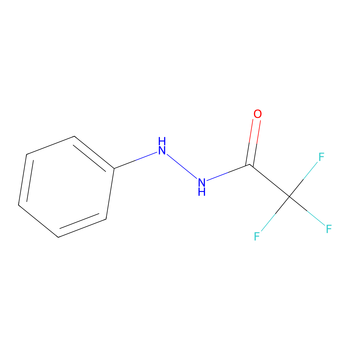 2,2,2-trifluoro-N'-phenylacetohydrazide molecular structure, CAS 34064-31-8