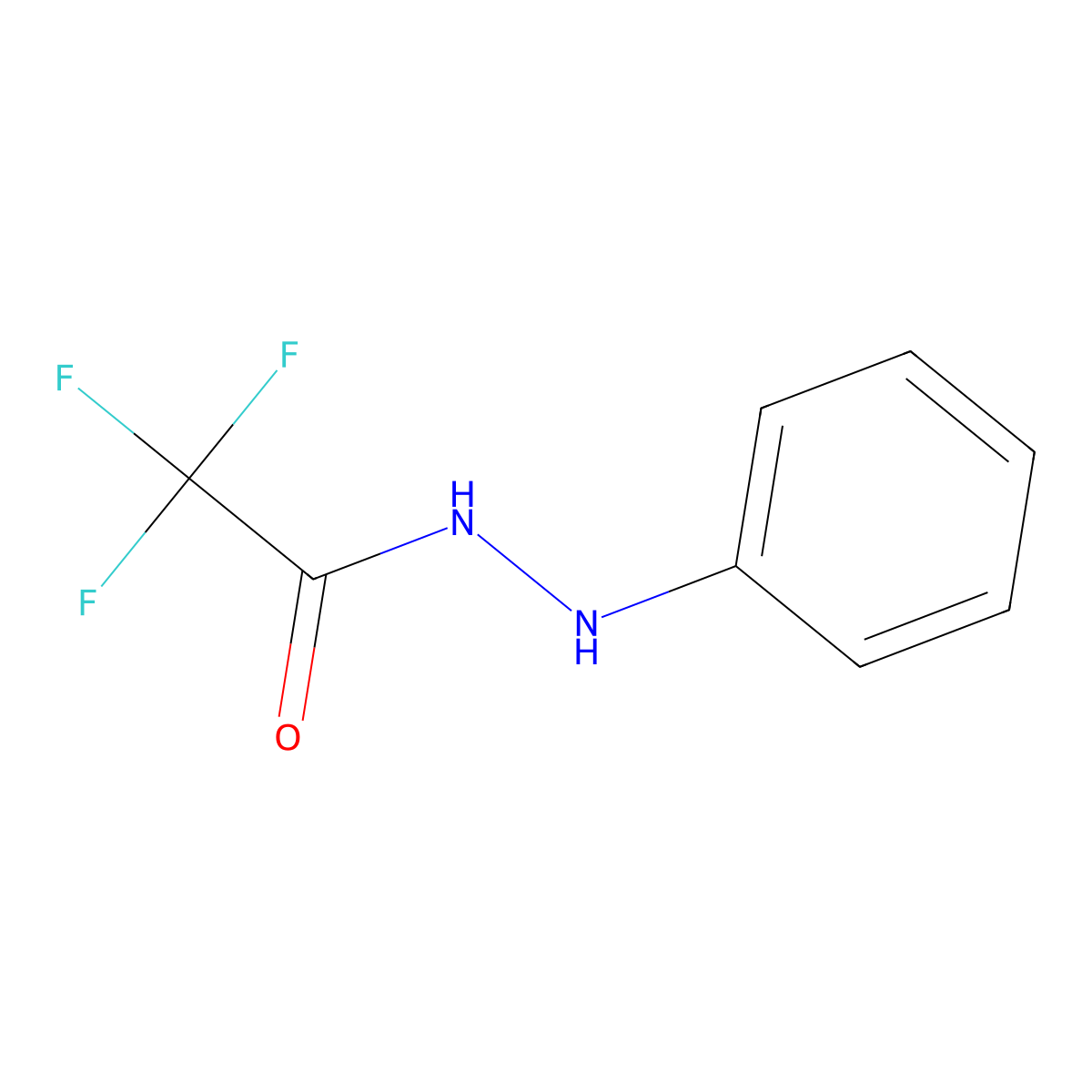 2,2,2-trifluoro-N'-phenylacetohydrazide molecular structure, CAS 34064-31-8